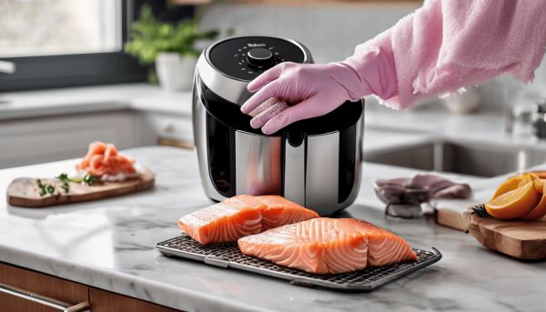 Maîtriser la cuisson du saumon surgelés au air fryer pour un repas savoureux